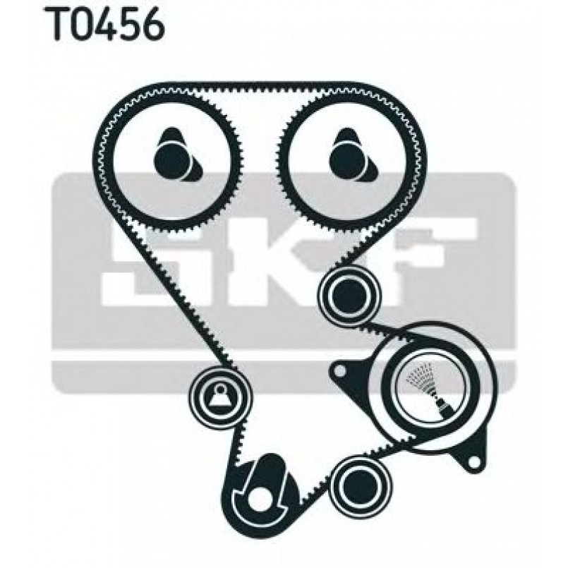 VKMA 94508 SKF Комплект (ремінь+ролики)